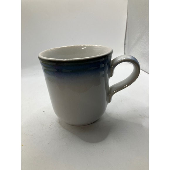 Noritake Other - Noritake Stoneware Sorcerer Coffee Mug Cup Blue Gray Band Made in Japan